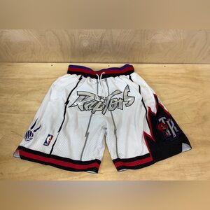Just Don NBA Toronto Raptors Athletic Shorts - White, Black, Red, Purple, Silver